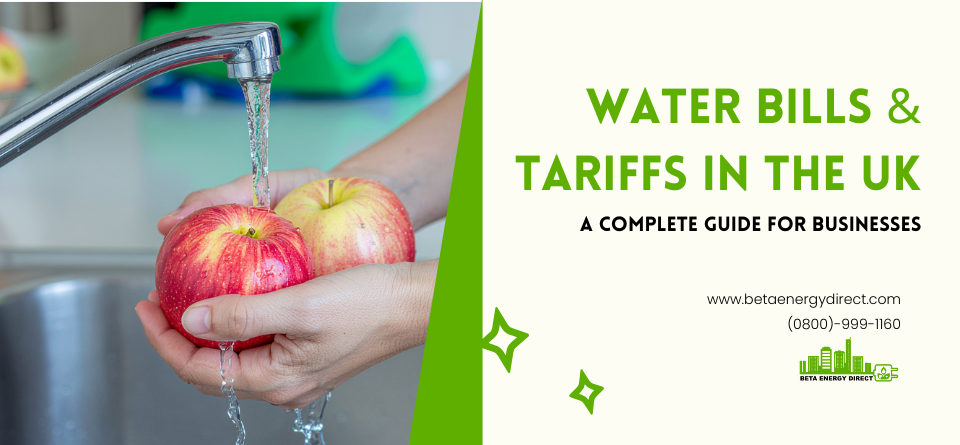 Commercial water bills and tariffs comparison UK