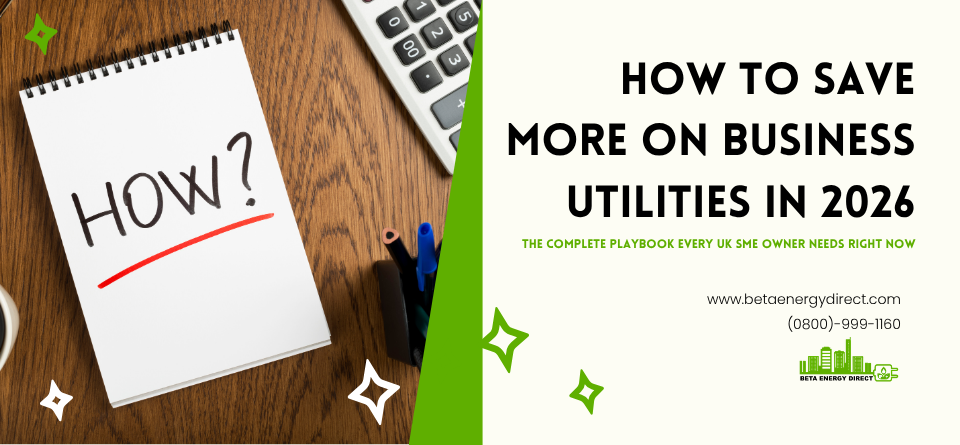 How to Save More on Business Utilities in 2026: The Complete Playbook Every UK SME Owner Needs Right Now