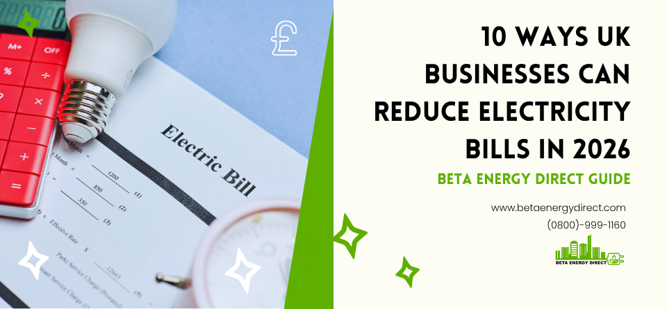 10 Ways UK Businesses Can Reduce Electricity Bills in 2026 | A Complete Guide by Beta Energy Direct