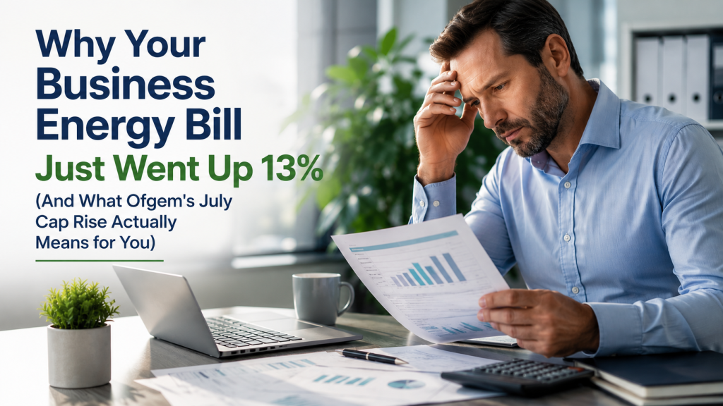 UK business energy bill increase 2026 Ofgem price cap graph