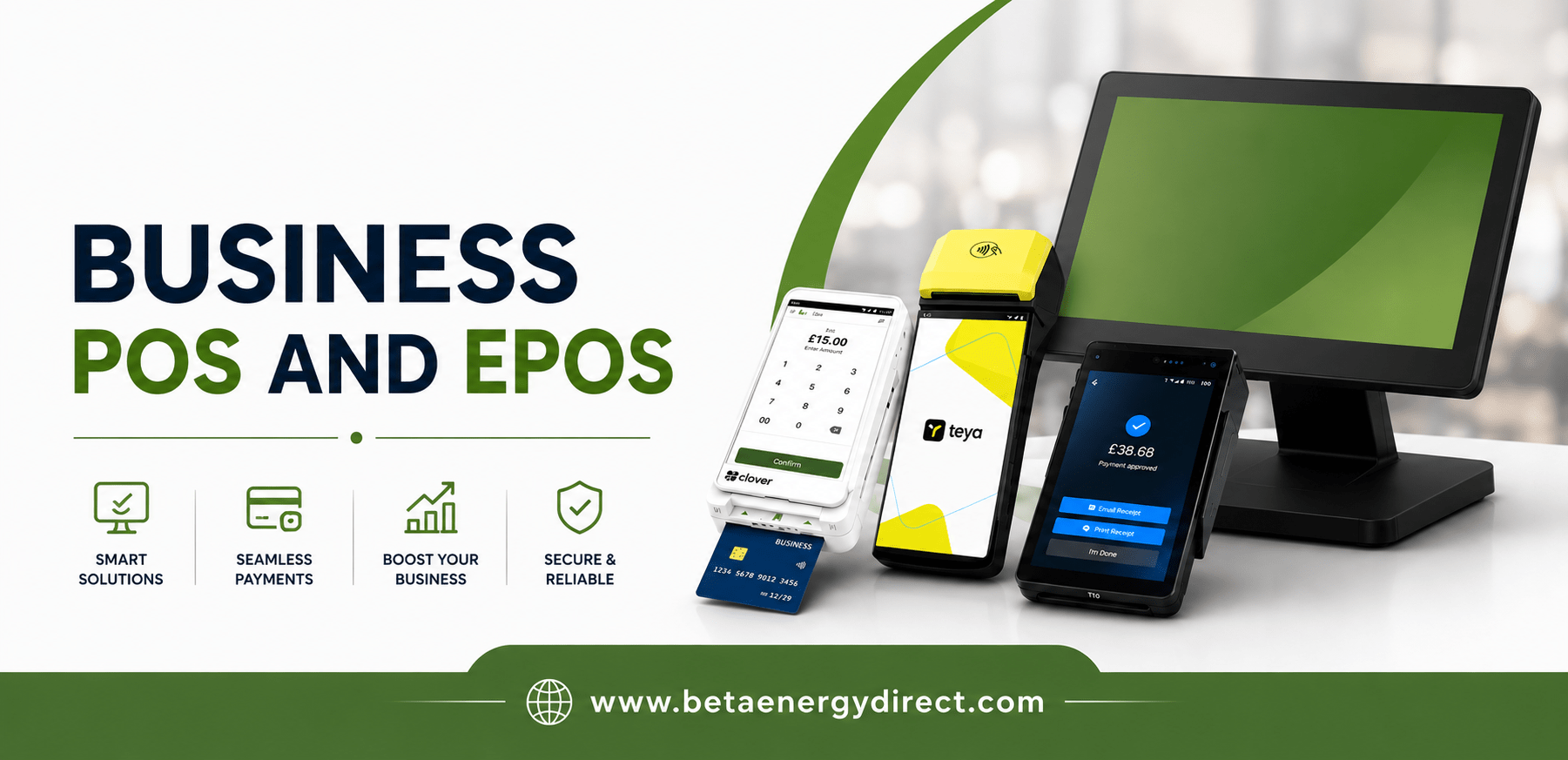 Business POS and EPOS by Beta Energy Direct - UK Business Card Machines by Beta Energy Direct in UK